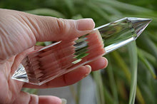 Load image into Gallery viewer, Real Tibet Himalayan High Altitude 99% Water Clear 24 Sided Crystal Point Quartz Vogel Wand 4.80 Inch Spiritual Reiki Healing
