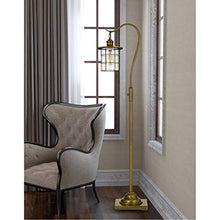 Load image into Gallery viewer, Cal Lighting BO-2668FL-BAB Silverton Desk lamp with Glass Shade (Edison Bulb Included), Rubbed Antiqued Brass
