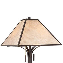 Load image into Gallery viewer, Duarte Mission Rustic Floor Lamp Oil Rubbed Bronze Tapering Square Light Mica Shade for Living Room Reading Bedroom Office - Franklin Iron Works
