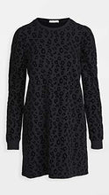 Load image into Gallery viewer, Z SUPPLY Women's Leopard Puff Sleeve Dress, Black, Medium
