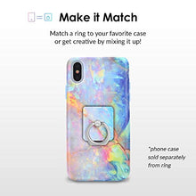 Load image into Gallery viewer, Velvet Caviar Cell Phone Ring Holder - Finger Ring &amp; Stand - Improves Phone Grip Compatible with iPhone, Galaxy and Most Cases (Except Silicone/Leather) - Blue Opal Marble
