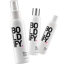 Load image into Gallery viewer, Thickening Spray + Shampoo + Conditioner: Boldify Hair Thickening Bundle: Volume, Root Lift, Texture, Biotin for Hair Retention, Recommended for Men &amp; Women
