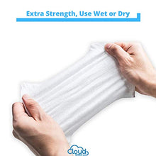 Load image into Gallery viewer, Cloud Wipes Pure Dry Cotton Baby Wipes Soft Durable Unscented Cloth Tissue for Sensitive Skin (6-Pack 600 Count)
