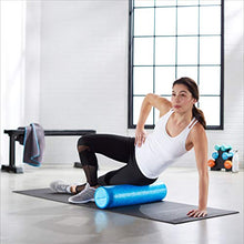 Load image into Gallery viewer, AmazonBasics High-Density Round Foam Roller, 24 Inches, Blue
