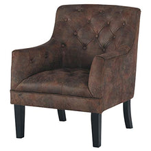 Load image into Gallery viewer, Signature Design by Ashley - Drakelle Accent Chair - Casual - Faux Leather - Brown
