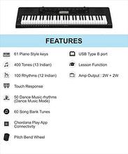 Load image into Gallery viewer, Casio CTK-3500 61-Key Touch Sensitive Portable Keyboard with Power Supply,Black
