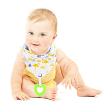 Load image into Gallery viewer, Baby Bandana Drool Bibs 6-Pack and Teething Toys 6-Pack Made with 100% Organic Cotton, Absorbent and Soft Unisex (Vuminbox) (6-Pack Unisex)
