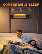 Load image into Gallery viewer, Electric Patio Heater, 1500W Garage Heater w/Remote Control 9H Timer, 3S Fast Heating Outdoor Heater for Patio, w/Tip-Over &amp; Overheating Protection, Waterproof Wall-Mounted/Freestanding Heater
