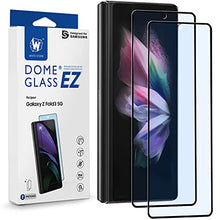 Load image into Gallery viewer, Whitestone Dome EZ Galaxy Z Fold 3 Glass Screen Protector [Dome Glass EZ] Full Coverage Tempered Glass Shield [Easy Install] by Whitestone for Samsung Galaxy Z Fold 3 - Two Pack
