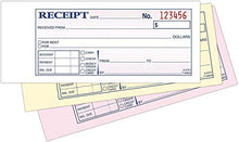 Load image into Gallery viewer, Adams Money/Rent Receipt Book, Carbonless, 3-Part, 2-3/4 x 7-3/16 Inches, 50 Sets per Book, Pack Of 6
