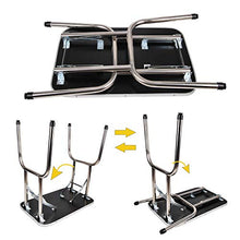 Load image into Gallery viewer, Polar Aurora Pingkay 48'' Black Heavy Duty Pet Professional Dog Show Stainless Steel Foldable Grooming Table w/Adjustable Arm &amp; Noose &amp; Mesh Tray
