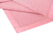 Load image into Gallery viewer, Crover All Season Waffle Premium Thermal Blanket Queen Size 90"x90" Durable Soft Cozy Breathable Weave Design 100% Cotton, Orchid Pink
