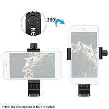 Load image into Gallery viewer, Neewer Smartphone Holder Vertical Bracket with 1/4-inch Tripod Mount - Phone Clip Tripod Adapter for iPhone X 8 7 Plus 7 6 Plus, Samsung S8 S7 S6 and Other Phones Within 1.9-3.9 inches Width (Black)

