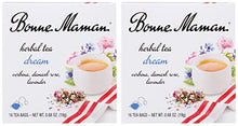 Load image into Gallery viewer, Bonne Maman Organic Herbal Tea Dream: Verbena, Damask Rose &amp; Lavender Blend, 16 Tea Bags (Pack of 2, 32 Tea Bags Total)
