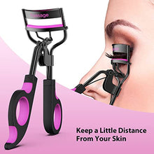 Load image into Gallery viewer, Kaasage Eyelash Curler with Pads - Lash Curler with Eyebrow Tweezer &amp; 5 Extra Silicone Replacement Pads, Get Perfect Curl in 5 Seconds
