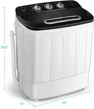 Load image into Gallery viewer, MamaHome DF-X3608-Black Mini Washing Machine, XPB36-1208-Black, Black
