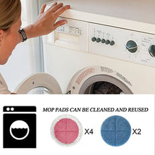 Load image into Gallery viewer, Electric Mop Pads, 7.28in Spin Mop Pads, Round Replacement Mop Pad for Floor Cleaning (6 Pack)
