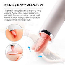 Load image into Gallery viewer, Perfect Size Realistic Tongue Licker with Multi Speed Líckíng&amp;Vibrating Handheld Wireless Pussy Pleasure Massaging Tools for Female Underwear Therapy Device IPX7 Waterproof Tshirt

