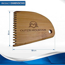 Load image into Gallery viewer, Outer Mountain Surfboard Wax Comb - Bamboo Surfboard Wax Scraper &amp; Surf Wax Remover - Surfer Gift
