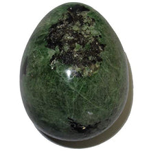 Load image into Gallery viewer, Satin Crystals Diopside Egg Collectible Green Heart Chakra Healing Love &amp; Life Lessons Gemstone P01 (2.0 Inch)
