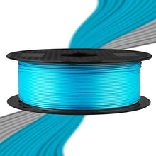 Load image into Gallery viewer, TTYT3D Shine Silk Turquoise Blue PLA 3D Printer Filament - 1.75mm 3D Printing Material 1kg 2.2lbs Spool with One Bottle of 3D Print Tool Extra Gift
