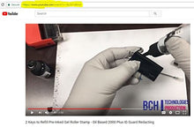 Load image into Gallery viewer, Black Oil-Based Stamp Refill Ink by BCH - Bulk Bottle for Pre-Inked Rubber Gel Pads - 20 ml -0.68oz
