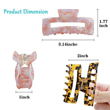 Load image into Gallery viewer, 4PCS Large Hair Clips for Women LAXMTT Hair Clips for Thick Hair Acrylic Banana Clips Hair for Girls Gift, for Halloween, Thanksgiving, Christmas gifts（Long Size，Leopard Print）
