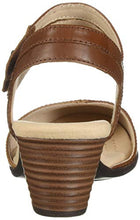 Load image into Gallery viewer, Clarks womens Valarie Rally Heeled Sandal, Mahogany Leather, 8.5 US
