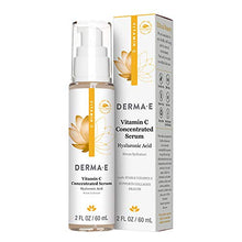Load image into Gallery viewer, DERMA E Vitamin C Concentrated Serum with Hyaluronic Acid, Antioxidant Protection, Boots Hydration, Anti-Aging Properties, 2oz
