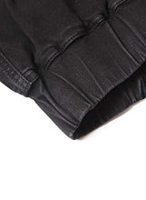 Load image into Gallery viewer, Sidefeel Women Destoryed Flare Jeans Elastic Waist Bell Bottom Tassel Denim Pants Medium Black
