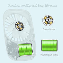 Load image into Gallery viewer, Aluan Handheld Fan Mini Fan Powerful Small Personal Portable Fan Speed Adjustable USB Rechargeable Eyelash Fan for Kids Girls Woman Man Home Office Outdoor Travel
