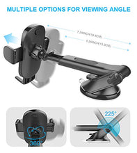 Load image into Gallery viewer, Suction Cup Car Phone Holder Mount, Dashboard/Windshield/Window Phone Holder for Car with Ultra Sticky Gel Pad, Compatible With iPhone, Samsung, 4-6.8 Inch Cell Phones, Thick Case &amp; Big Phone Friendly
