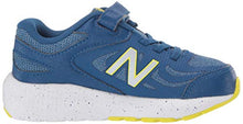 Load image into Gallery viewer, New Balance Kid's 519 V1 Alternative Closure Running Shoe, Andromeda Blue, 3 M US Infant
