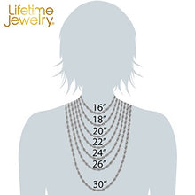 Load image into Gallery viewer, Lifetime Jewelry 7mm Rope Chain Necklace 24k Real Gold Plated for Men &amp; Women (White Gold, 20)
