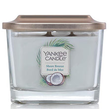 Load image into Gallery viewer, Yankee Candle Elevation Collection with Platform Lid Medium 3-Wick Square Scented Candle, Shore Breeze
