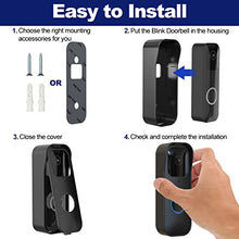 Load image into Gallery viewer, Blink Doorbell Mount for Blink Video Doorbell, No-Drilling Blink Mount Bracket, Easy Installation for Blink Doorbell Camera Security System (The Blink Doorbell is Not Included),Black…
