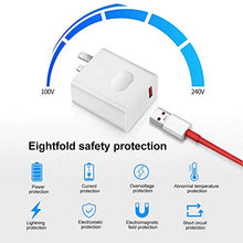 Load image into Gallery viewer, Rexin OnePlus 7 pro Warp Charger, 30W Power Adapter [5V 6A] + OnePlus USB-C Fast Charging Cable 1M / 3.3FT Data Cable for OnePlus7 6T 6 5T 5
