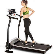 Load image into Gallery viewer, FUNMILY Electric Folding Treadmill for Home Workout, Ultra-Quiet &amp; Shock-Absorbant, Portable Exercise Running Machine for Small Spaces with 12 Programs &amp; LCD Screen (Black)
