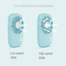 Load image into Gallery viewer, Aluan Handheld Fan Mini Fan Powerful Small Personal Portable Fan Speed Adjustable USB Rechargeable Eyelash Fan for Kids Girls Woman Man Home Office Outdoor Travel
