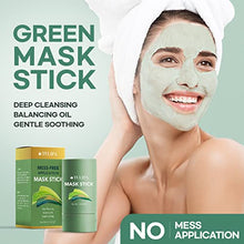 Load image into Gallery viewer, Green Tea Mask Stick, Green Mask Stick, Deep Cleansing Smearing Mask, Clay Charcoal Facial Mask Stick, Balancing Oil &amp; Water, Moisturizing &amp; Nourishing Skin

