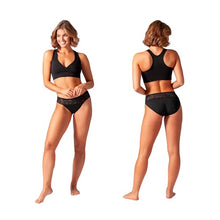 Load image into Gallery viewer, Leak Proof Bikini: Light-Medium Discharge Protection | Period Panties/Menstrual &amp; Postpartum Underwear (LARGE, 2 PACK: BLACK)
