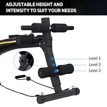 Load image into Gallery viewer, Doufit Adjustable Sit Up Bench for Workout, WB-03 Abs Multi-Function Training Bench for Home Gym, Abdominal Workout Bench with 3 Adjustable Height Settings
