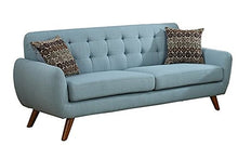 Load image into Gallery viewer, Major-Q Pxf6914 Modern Tufted Laguna Green Finish 2-Pcs Set with Love Seat and Sofa
