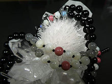 Load image into Gallery viewer, Black Onyx AAA, Labradorite AAA*, Moonstone AAA and Rhodochrosite A Hand-Knotted Mala (108 and Guru), Necklace, Bracelet 7-mm Beads 1161
