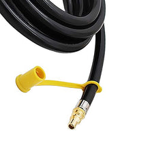 Load image into Gallery viewer, MCAMPAS 12FT 1/4" Quick Connect Fittings Propane Hose with Elbow Adapter Converter for 17" and 22" Blackstone Tabletop Camper Grill Hook Up RV Motorhomes
