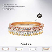 Load image into Gallery viewer, PAVOI AAAAA CZ Sterling Silver Cubic Zirconia Stackable Eternity Ring - Size 6
