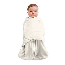 Load image into Gallery viewer, HALO Micro-Fleece Sleepsack Swaddle, 3-Way Adjustable Wearable Blanket, TOG 3.0, Cream, Newborn, 0-3 Months
