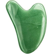 Load image into Gallery viewer, Gua Sha Massage Tool for Facial Massage, Jade Gua Sha Tool Green Aventurine, Authentic Gua Sha Stones for Face Skincare and Lymphatic Drainage Tool
