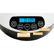 Load image into Gallery viewer, Baby Brezza Safe &amp; Smart, Electric Baby Bottle Warmer and Baby Food Warmer – Universal Fit - Glass, Plastic, Small, Large, Newborn Feeding Bottles - Wireless Bluetooth Control - Digital Display
