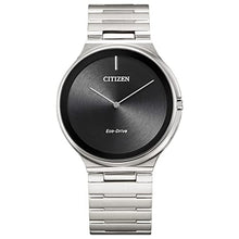 Load image into Gallery viewer, Citizen Unisex Eco-Drive Modern Stiletto Watch in Stainless Steel, Silver-Tone Dial (Model: AR3110-52E)
